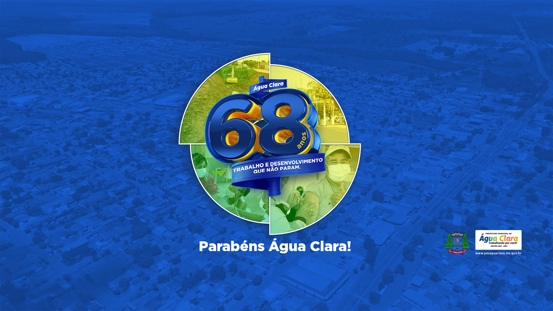 ÁGUA CLARA COMPLETA 68 ANOS  HOJE, 8 DE FEVEREIRO