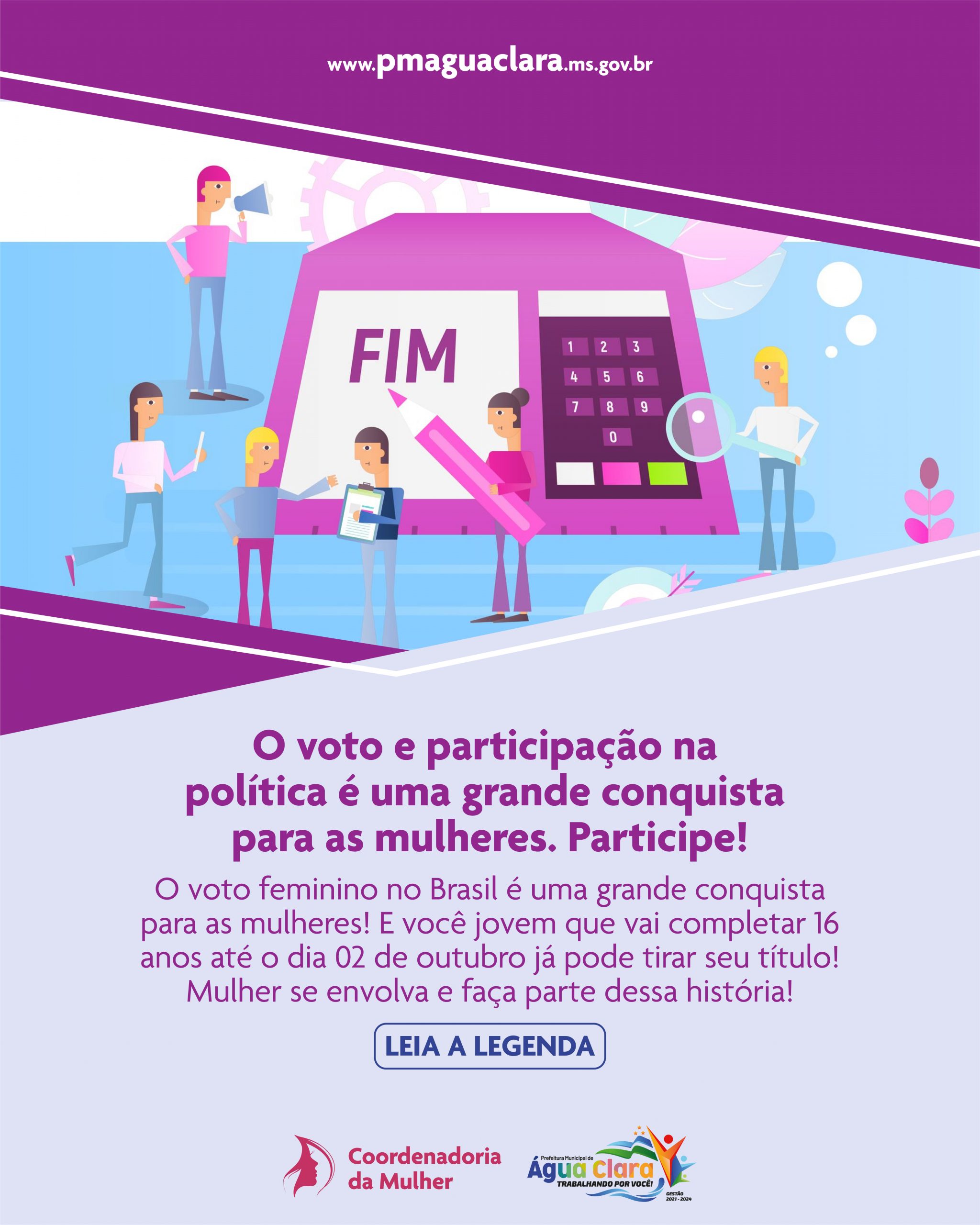 Leia mais sobre o artigo O voto feminino é uma grande conquista, tire seu título e faça parte dessa história!