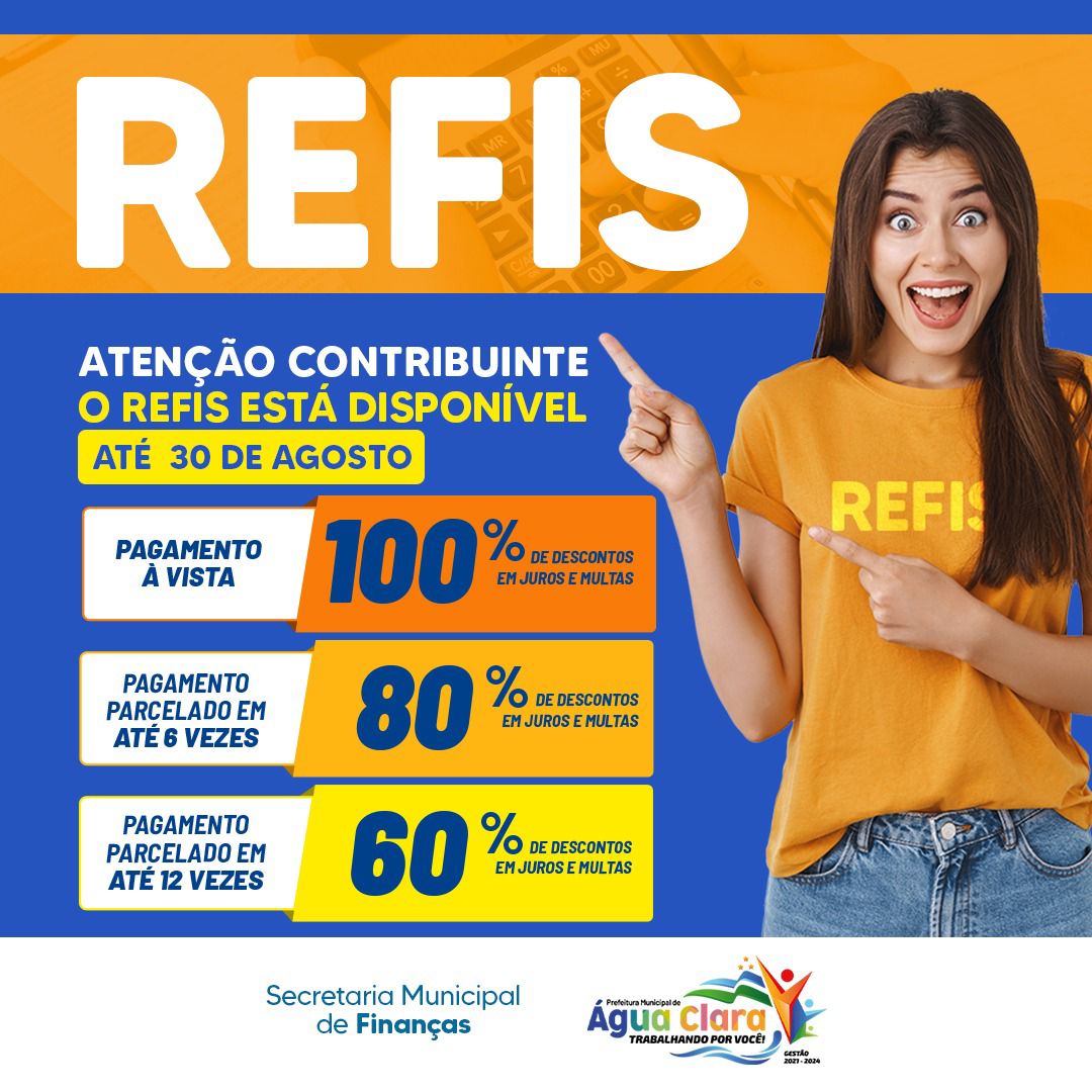 ATENÇÃO – REFIS está disponível com desconto de até 100% de multas e juros