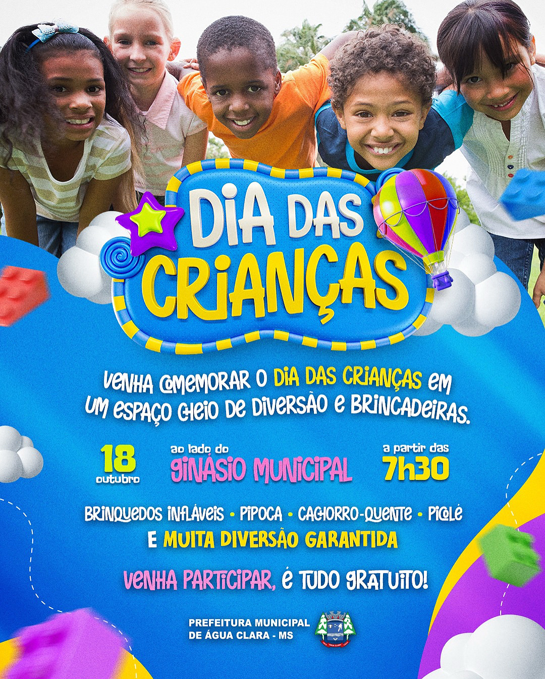 Leia mais sobre o artigo Prefeitura convida a população para a tradicional Festa de Dia das Crianças