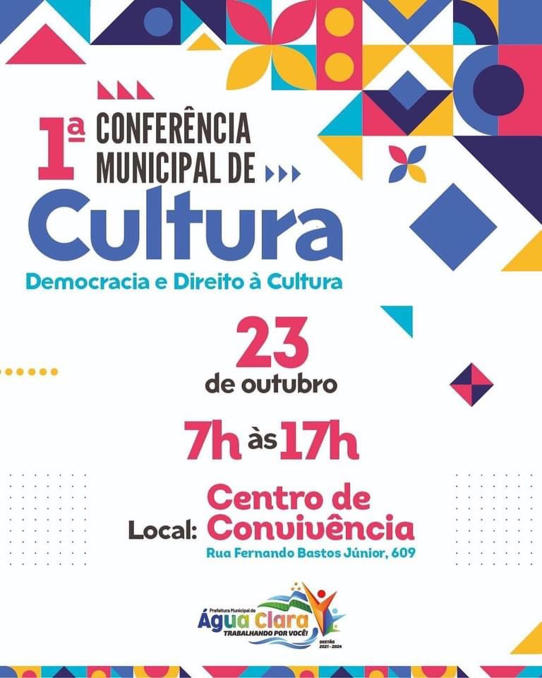 Leia mais sobre o artigo Prefeitura realiza a 1ª Conferência Municipal de Cultura