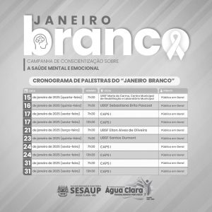 Leia mais sobre o artigo Janeiro Branco: Cuidar da saúde mental é PRIORIDADE!