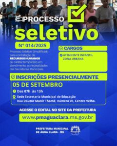 Leia mais sobre o artigo Prefeitura abre processo seletivo nº014/2025