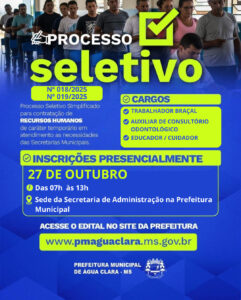 Leia mais sobre o artigo Prefeitura abre 2 processos seletivos para contratação de pessoal