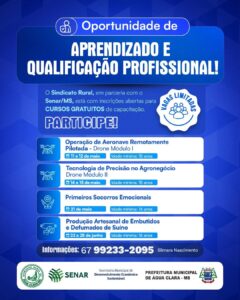Leia mais sobre o artigo Cursos gratuitos com inscrições abertas no município