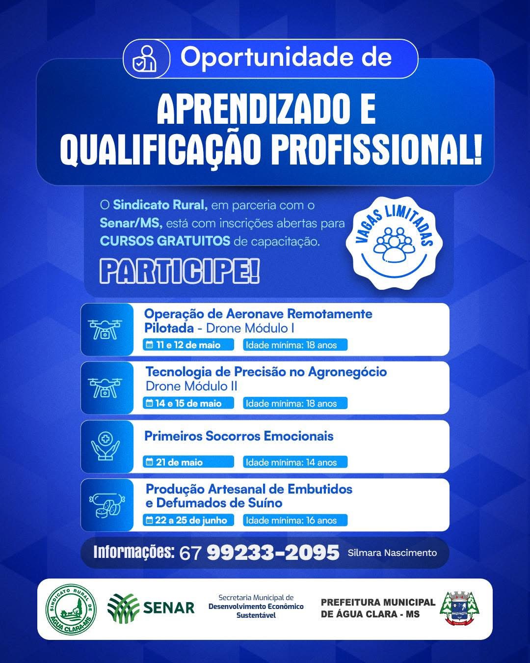 Leia mais sobre o artigo Cursos gratuitos com inscrições abertas no município